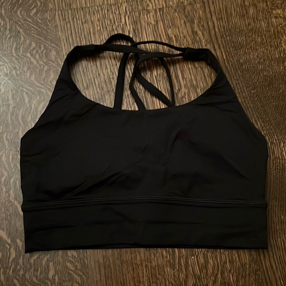 Black Lululemon sports bra size 6